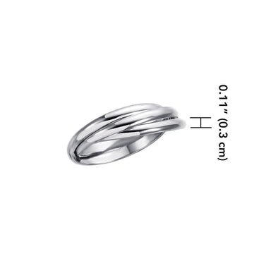 Thin Triple Ring NR011 - Jewelry